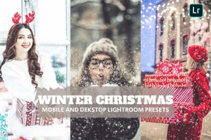 Winter Christmas Lightroom Presets Desktop Mobile